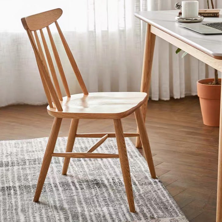 Hasjo Natural Solid Oak Dining Chair - Oak Furniture Store