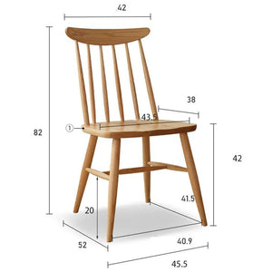 Hasjo Natural Solid Ash Dining Chair - Oak Furniture Store & Sofas