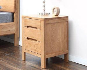 Humbie Natural Solid Oak Bedside Table (New Product Coming Soon!) - Oak Furniture Store & Sofas