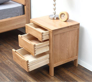 Humbie Natural Solid Oak Bedside Table (New Product Coming Soon!) - Oak Furniture Store & Sofas