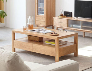 Humbie Natural Solid Oak Coffee Table (Coming Soon!) - Oak Furniture Store & Sofas