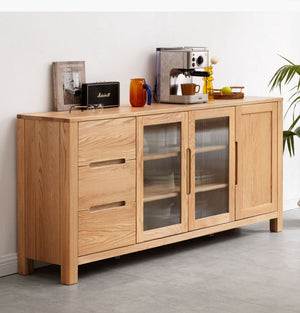 Humbie Natural Solid Oak Extra Large Sideboard - Oak Furniture Store & Sofas