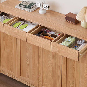 Humbie Natural Solid Oak Shoe Cabinet - Oak Furniture Store & Sofas