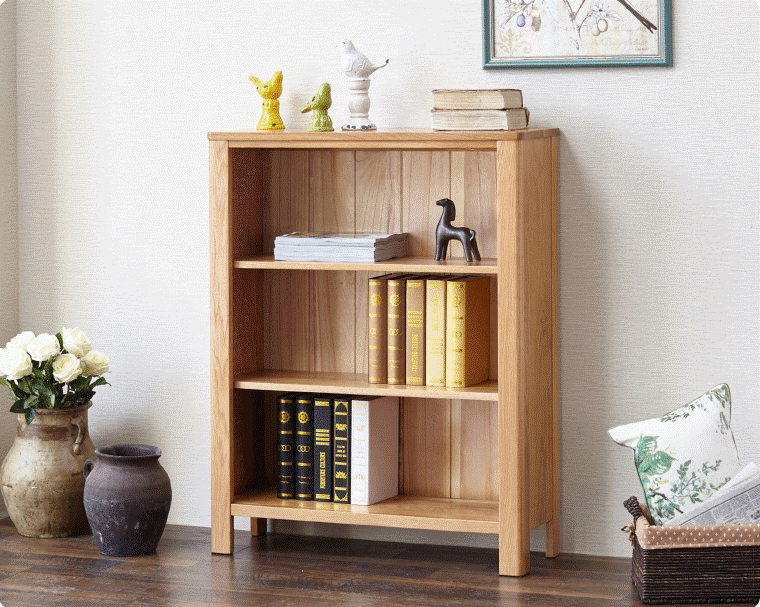 Humbie Natural Solid Oak Small Bookcase - Oak Furniture Store & Sofas