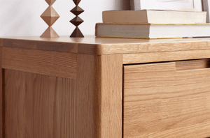 Humbie Natural Solid Oak Two Over Four Chest Drawers - Oak Furniture Store & Sofas