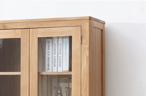 Humbie Solid Oak Display Cabinet (Coming Soon!) - Oak Furniture Store & Sofas