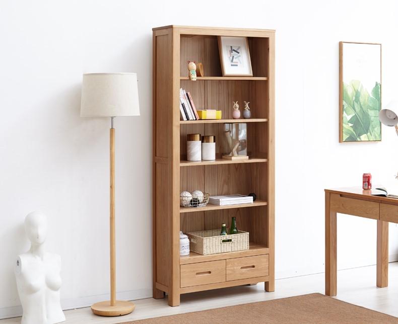 Humbie Solid Oak Large Bookcase (Coming Soon!) - Oak Furniture Store & Sofas