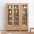 Humbie Solid Oak Slim Display Cabinet - Oak Furniture Store
