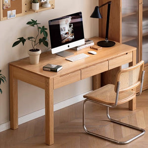 Humbie Solid Oak Study Desk - Oak Furniture Store & Sofas