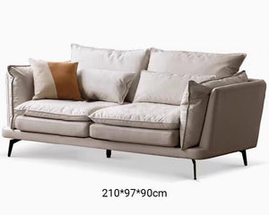 Jasper Design Tech Fabric Creamy Sofa - Oak Furniture Store & Sofas