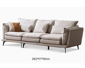 Jasper Design Tech Fabric Creamy Sofa - Oak Furniture Store & Sofas