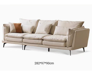 Jasper Design Tech Fabric Creamy Sofa - Oak Furniture Store & Sofas