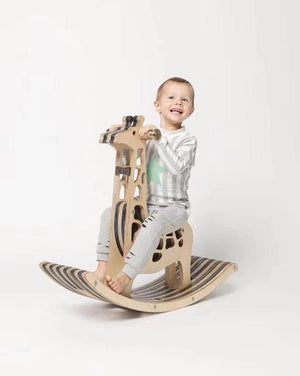 Kids Wooden Animal Rocking Toy - Oak Furniture Store & Sofas