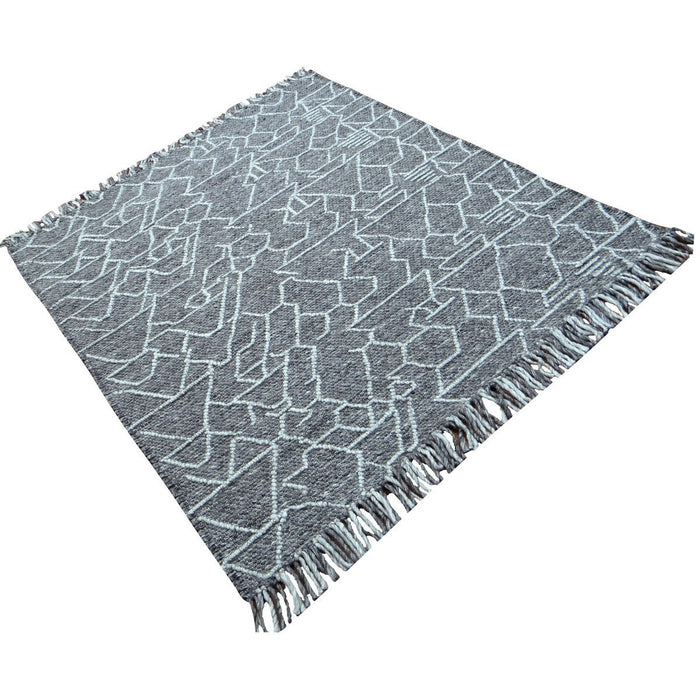 Labin Graphite Wool Rug RVJ6009