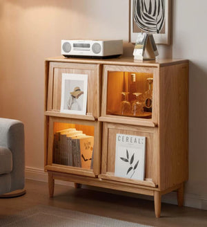 Lima Natural Oak Small Sideboard - Oak Furniture Store & Sofas