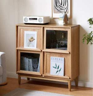 Lima Natural Oak Small Sideboard - Oak Furniture Store & Sofas