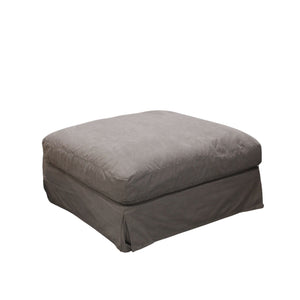 Luxe Ottoman Grey LPRSIMOTG - Oak Furniture Store & Sofas