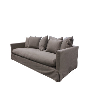 Luxe Sofa 3 Seater Grey Slip Cover LPRSIM03G - Oak Furniture Store & Sofas