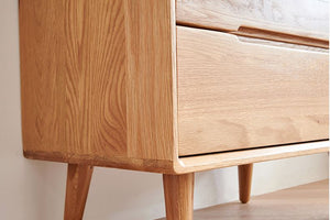 Malmo Natural Solid Oak 2+3 chest of Drawers - Oak Furniture Store & Sofas