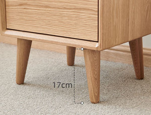 Malmo Natural Solid Oak Bedside Table - Oak Furniture Store & Sofas