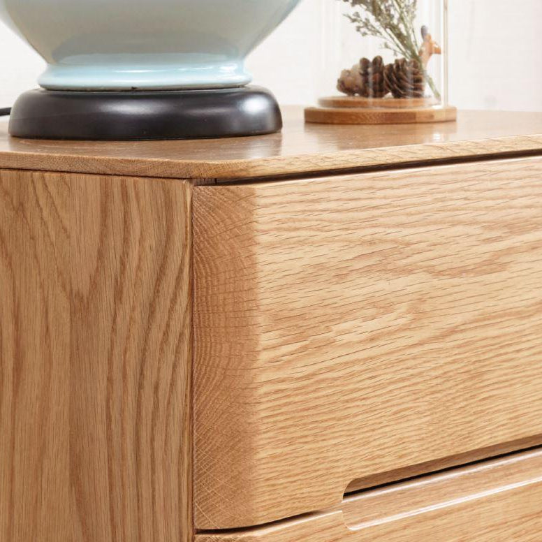 Manchester Natural Solid Oak 3+4 Chest of Drawers - Oak Furniture Store
