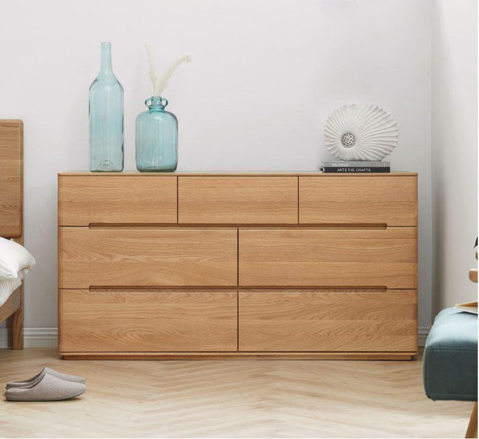 Manchester Natural Solid Oak 3+4 Chest of Drawers