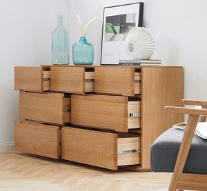 Manchester Natural Solid Oak 3+4 Chest of Drawers (New Product Coming Soon!) - Oak Furniture Store & Sofas