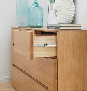 Manchester Natural Solid Oak 3+4 Chest of Drawers (New Product Coming Soon!) - Oak Furniture Store & Sofas