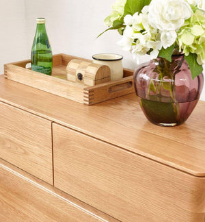 Manchester Natural Solid Oak 3+4 Chest of Drawers (New Product Coming Soon!) - Oak Furniture Store & Sofas