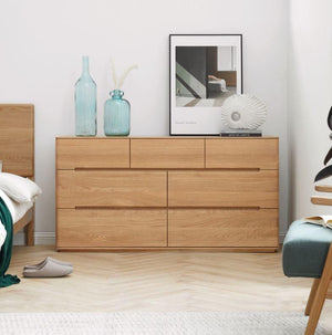 Manchester Natural Solid Oak 3+4 Chest of Drawers (New Product Coming Soon!) - Oak Furniture Store & Sofas