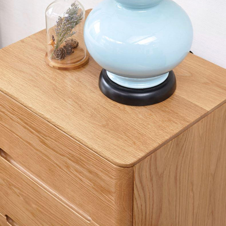 Manchester Natural Solid Oak Bedside Table - Oak Furniture Store