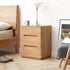 Manchester Natural Solid Oak Bedside Table - Oak Furniture Store