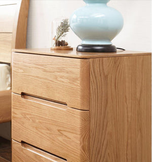 Manchester Natural Solid Oak Bedside Table (New Product Coming Soon!) - Oak Furniture Store & Sofas