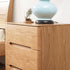 Manchester Natural Solid Oak Bedside Table - Oak Furniture Store