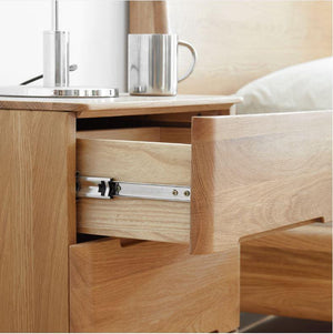 Manchester Natural Solid Oak Bedside Table (New Product Coming Soon!) - Oak Furniture Store & Sofas