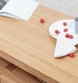 Manchester Natural Solid Oak Coffee Table (New Product Coming Soon!) - Oak Furniture Store & Sofas