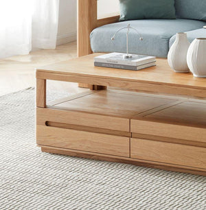 Manchester Natural Solid Oak Coffee Table (New Product Coming Soon!) - Oak Furniture Store & Sofas