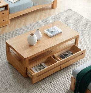 Manchester Natural Solid Oak Coffee Table (New Product Coming Soon!) - Oak Furniture Store & Sofas