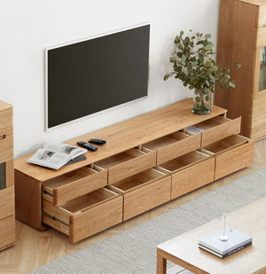 Manchester Natural Solid Oak large TV Unit - Oak Furniture Store & Sofas