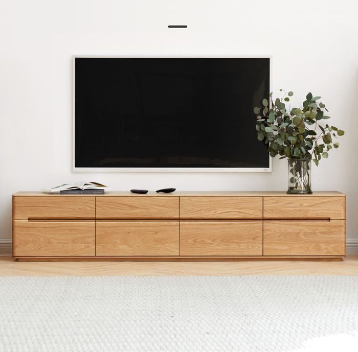 Manchester Natural Solid Oak large TV Unit