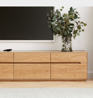 Manchester Natural Solid Oak large TV Unit - Oak Furniture Store & Sofas