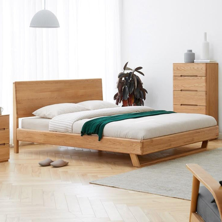 Manchester Natural Solid Oak Bed Frame - Oak Furniture Store