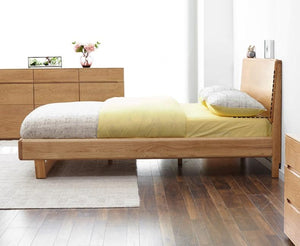 Manchester Natural Solid Oak Queen Size Bed (New Product Coming Soon!) - Oak Furniture Store & Sofas