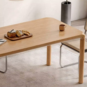 Ming Natural Solid Oak Large Dining Table - Oak Furniture Store & Sofas