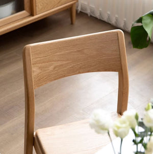 Munich Natural Solid Oak Dining Chair - Oak Furniture Store & Sofas