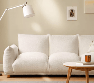 Mutsu Tranquil Touch Faux Shearling Sofa - Oak Furniture Store & Sofas