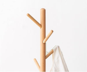 Natural Solid Beech Hallway Coat Rack - Oak Furniture Store & Sofas