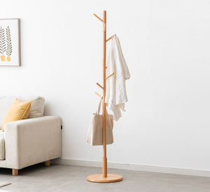 Natural Solid Beech Hallway Coat Rack - Oak Furniture Store & Sofas