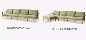 Nayoro Natural Solid Oak Seat Sofa - Oak Furniture Store & Sofas