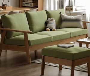 Nayoro Natural Solid Oak Seat Sofa - Oak Furniture Store & Sofas